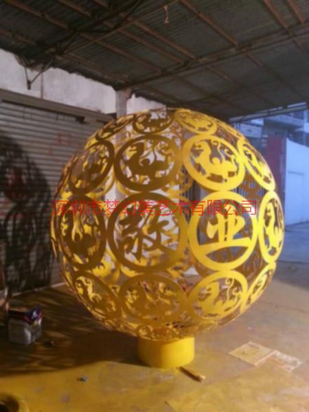 深圳市西安不锈钢镂空球雕塑厂家厂家