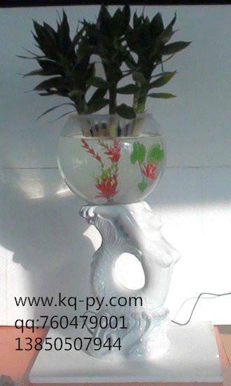 供应最适合水培植物生长的玻璃瓶，凯奇盆艺汽雾花瓶，花鱼共生玻璃瓶