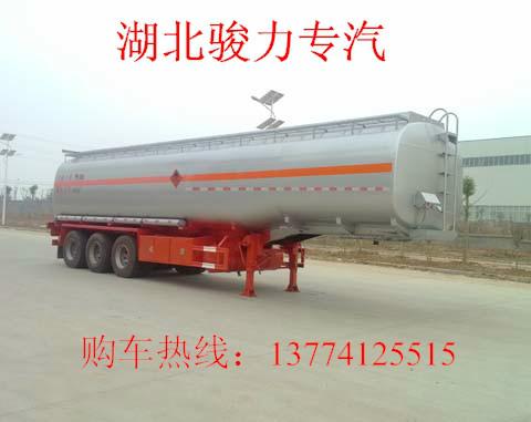 供应福建漳州30吨不锈钢运油半挂油罐车图片