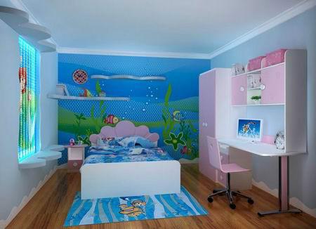 供应深圳墙体彩绘儿童房,给孩子打造一个别样空间,深圳儿童乐园墙绘