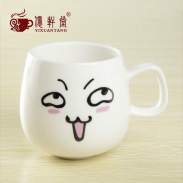 供应陶瓷卡通大肚情侣表情牛奶马克杯子创意咖啡杯个人杯广告礼品logo定制