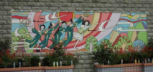 供应惠州酒店墙体彩绘龙门酒店壁画,酒店艺术装饰画
