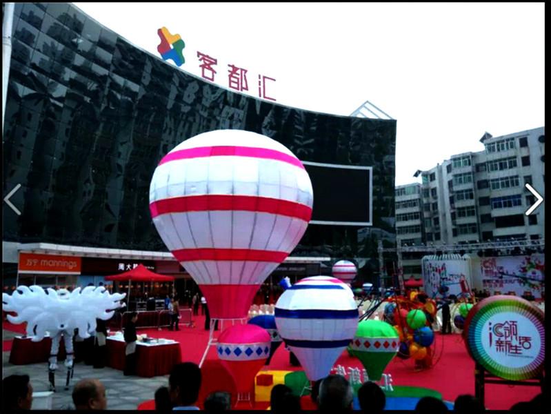 供应热气球泡沫雕塑铁艺花灯活动风景区