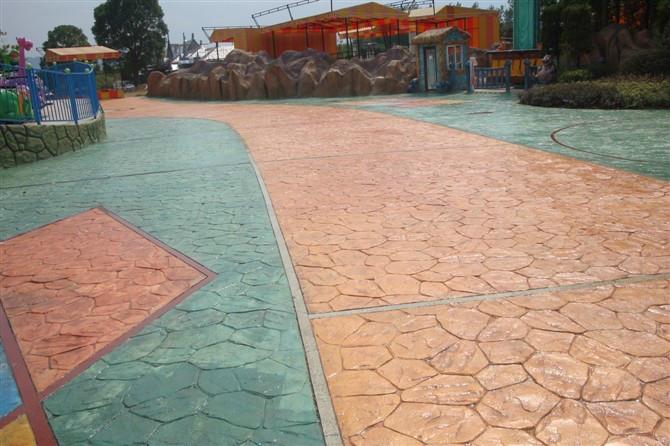 供应山西艺术地坪-彩色艺术压模地坪彩色混泥土装饰地坪