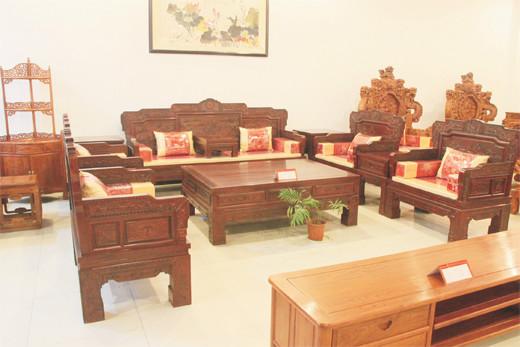 供应汉宫春晓沙发11件套特价东阳红木家具缅甸花梨木沙发 实木家具