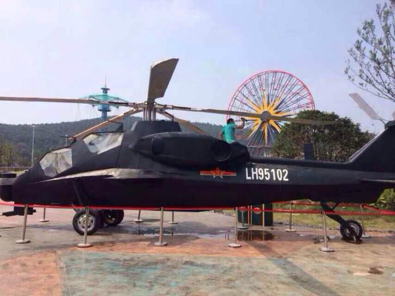 供应南昌神州火箭模型武直十直升机模型，大型刚雕制作铁艺模型枭龙战机模型租赁价格，枭龙战机模型出售图片