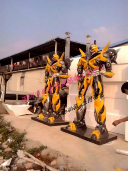 深圳市变形金刚4机器人雕塑玻璃钢机器人厂家供应变形金刚4机器人雕塑玻璃钢机器人大黄蜂雕塑擎天柱雕塑机器人雕塑