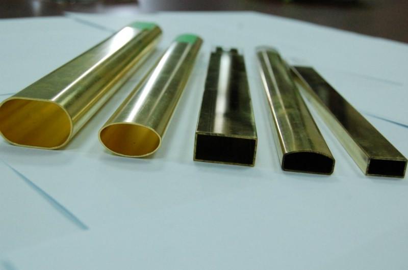 供应椭圆黄铜管-H62D字形半圆黄铜管-小椭圆黄铜管切割厂家