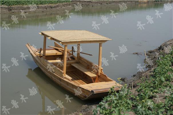 供应小型木质划桨单篷船