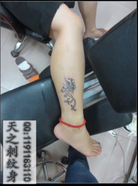 供应图腾凤凰纹身，小腿纹身，胳膊纹身，青岛纹身