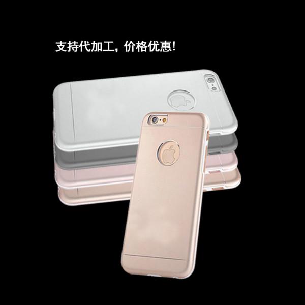 供应iPhone6手机外壳 金属+pc+tpu三合一防摔手机保护套批发
