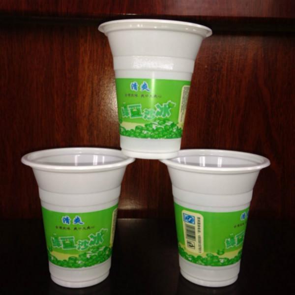 350ml绿豆冰沙塑料杯厂家批发