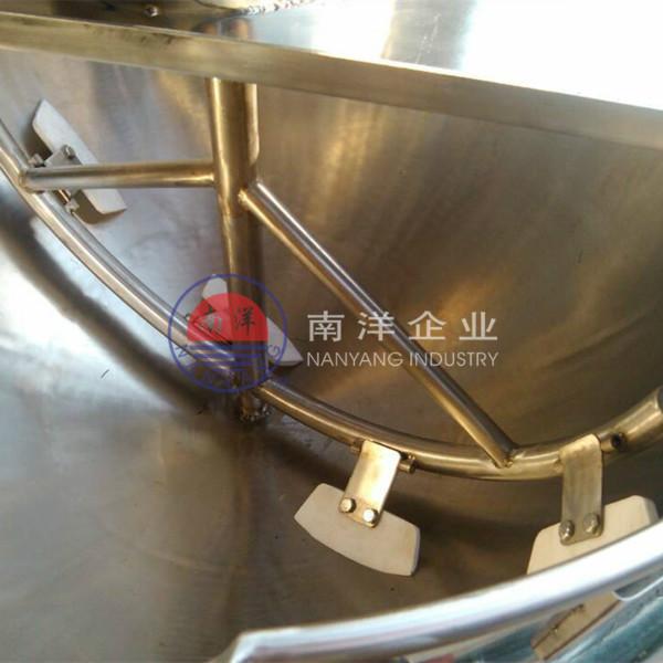 广州市可倾式电加热夹层锅厂家供应可倾式电加热夹层锅酱料搅拌机炒锅规格齐全