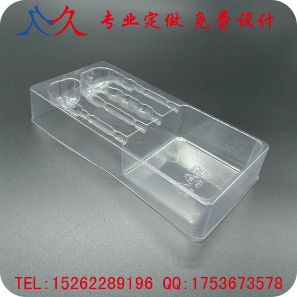 供应耳塞耳机电子产品吸塑包装塑料盒厂家定制PVC吸塑内托包装图片