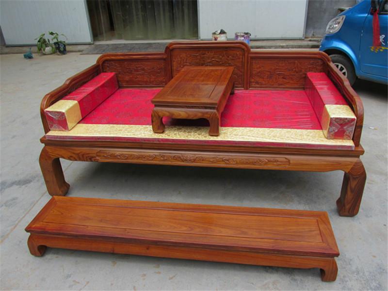 供应红木罗汉床实木家具花梨木罗汉床 沙发床榻 中式明清古典仿古