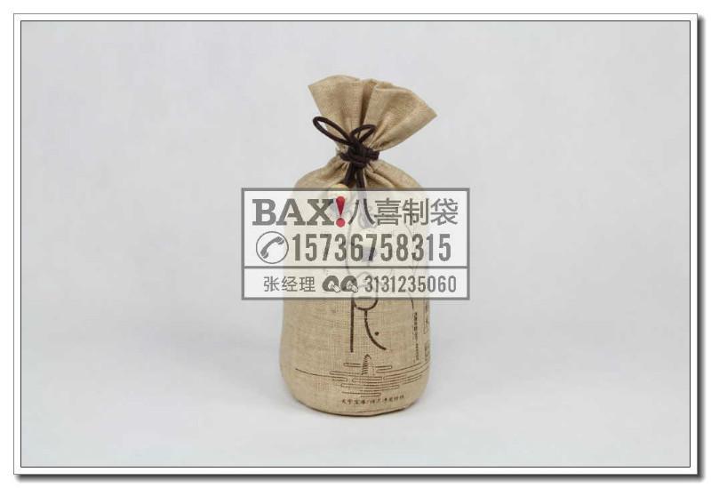郑州市帆布束口乌龙茶包装袋精美茶叶袋厂家