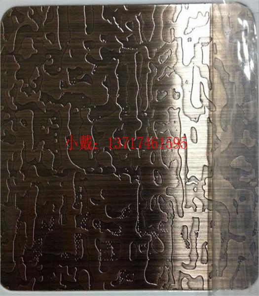 供应不锈钢青古铜自由纹蚀刻板厂家，不锈钢青古铜自由纹蚀刻板价格