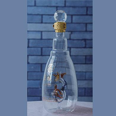 供应工艺玻璃酒瓶厂家,河北玻璃工艺品价格，河北工艺玻璃酒瓶制作图片