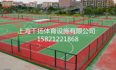 供应松江塑胶篮球场厂家，施工方案