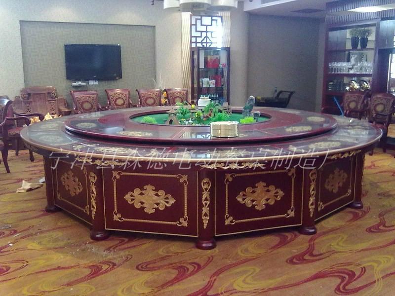 供应陕西酒店电动餐桌椅批发 电动餐桌|自动餐桌图片
