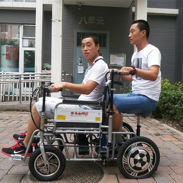 北京市天津悍马双人双控电动轮椅厂家供应天津悍马双人双控电动轮椅