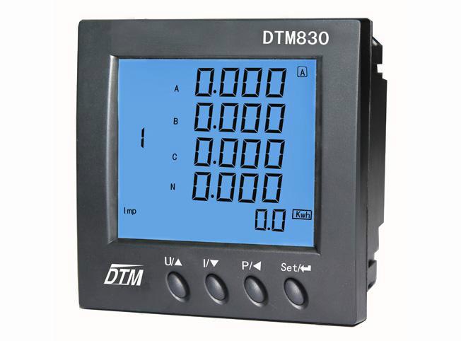 供应重庆智能仪表厂家，DTM830智能三相电力参数测量仪,三相数显表报价